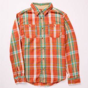 Burton Fairfax Plaid Flannel Button Down Large